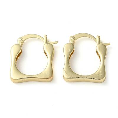 Rack Plating Brass Hoop Earrings