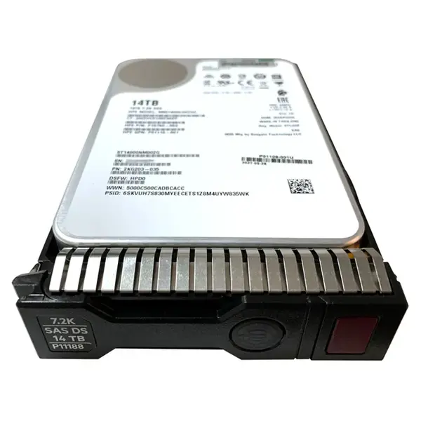 P11188-001 HP 14TB 7200RPM SAS 12Gb/s 3.5-inch Hard Drive w/ Tray