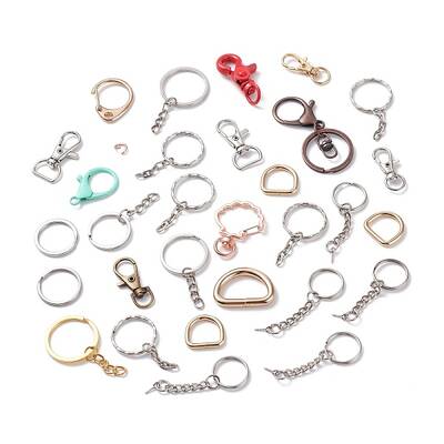 Alloy and Iron Keychain Clasps