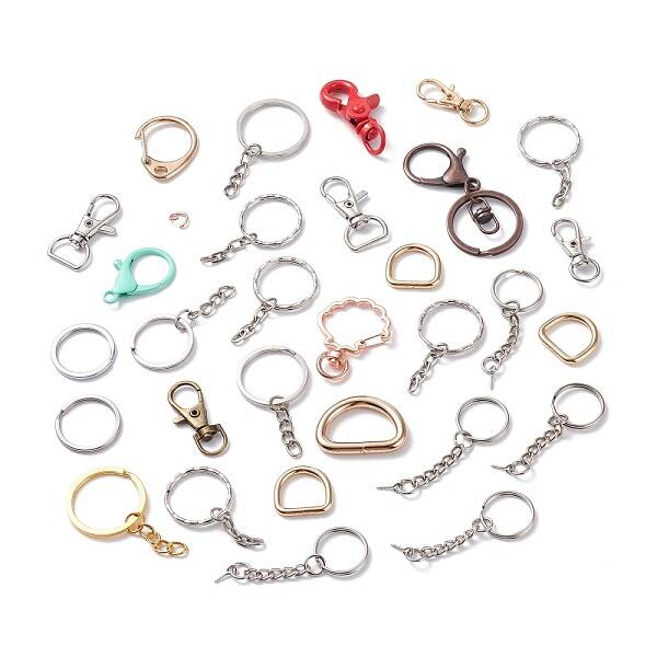 Alloy and Iron Keychain Clasps