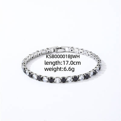 Brass Micro Pave Cubic Zirconia Slider Bracelets for Woman