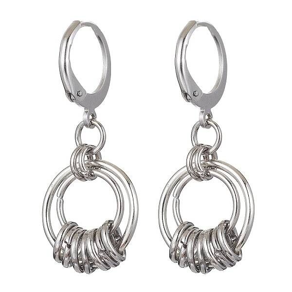 Non-Tarnish 304 Stainless Steel Leverback Earrings for Women