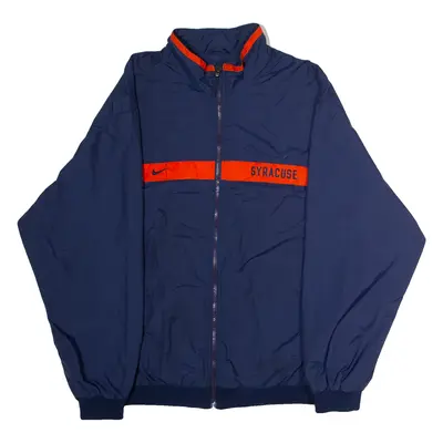 NIKE Syracuse University Mens Windbreaker Jacket Blue 90s USA L