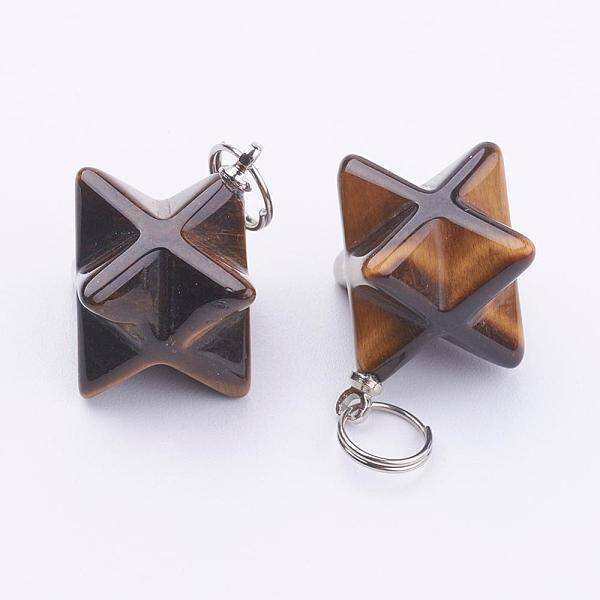 Natural Tiger Eye Pendants