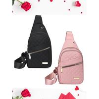 Women's Solid Color Minimalist Quilted Design Fanny Pack, Fashionable Large Capacity Sling Bag, Multiple Pocket Design For Da...