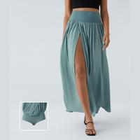 Breezeful™ High Waisted Split 2-in-1 Flowy Quick Dry Maxi Casual Skirt