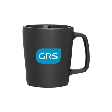 48 Customized 11 oz Arlo - Black - Matte Exterior & Microwave Safe