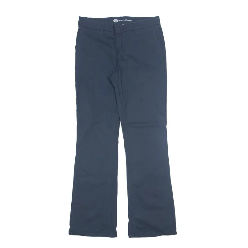 DICKIES Workwear Trousers Blue Slim Bootcut Womens W32 L34