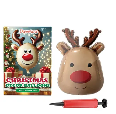 Christmas Decor Balloons Christmas Snowman | style: Deer head balloon