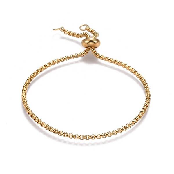Adjustable 304 Stainless Steel Slider Bracelets