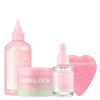 [APRILSKIN Official] 19M Prime Jejudo Pink Aloe Calming Glass Skin Set| Soothing & Irritated cares  | Korean Skincare | Clean...