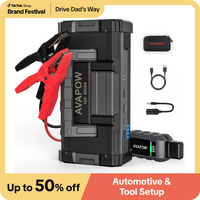 AVAPOW 6000A Car Jump Starter(For All Gas/Up to 12L Diesel),Power bank,Dual USB Quick Charge,AC/DC,12V Jump Pack with Built-i...