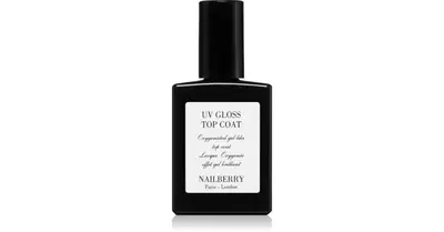 NAILBERRY UV Gloss Top Coat Gel Effect Nail Polish Without Using UV/LED Lamps 14ml