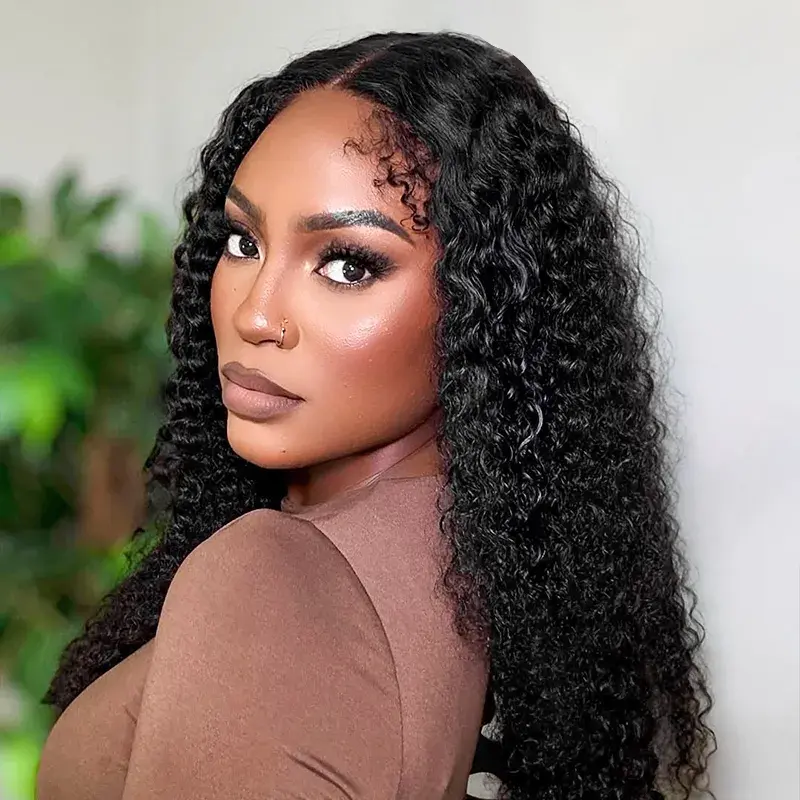 4C Natural Edges Water Wave Hair 13x4 13X6 HD Lace Front Wigs With Realistic Hairline-AshimaryHair.com