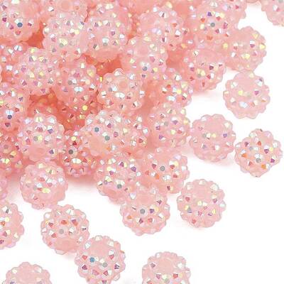 AB-Color Resin Rhinestone Beads