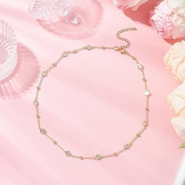 Brass Satellite Chains Necklaces