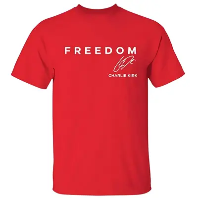 Wear Red on October 14th as CJK Day T-Shirt, C.K. Birthday Tee, Charlie Kirk Shirt, Graphic Design Unisex Cotton T-shirt for ...