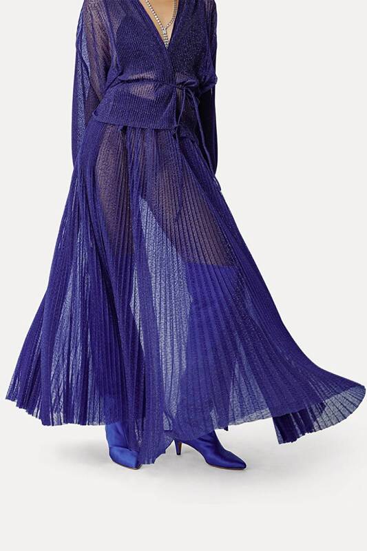 Sheer Skirt Glitter Jacq 10684_my Skirt Bleu | Color: BLEU | Size: 2-M
