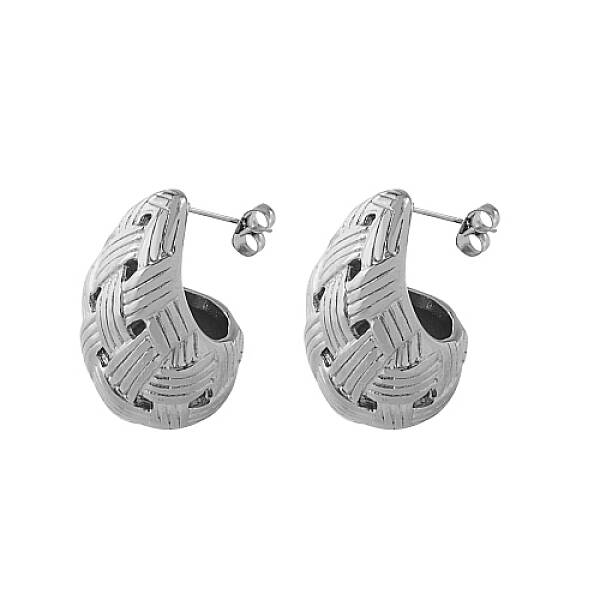 Non-Tarnish 304 Stainless Steel Stud Earrings for Women