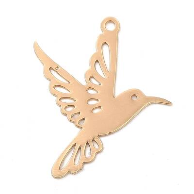 Rack Plating Brass Filigree Pendants