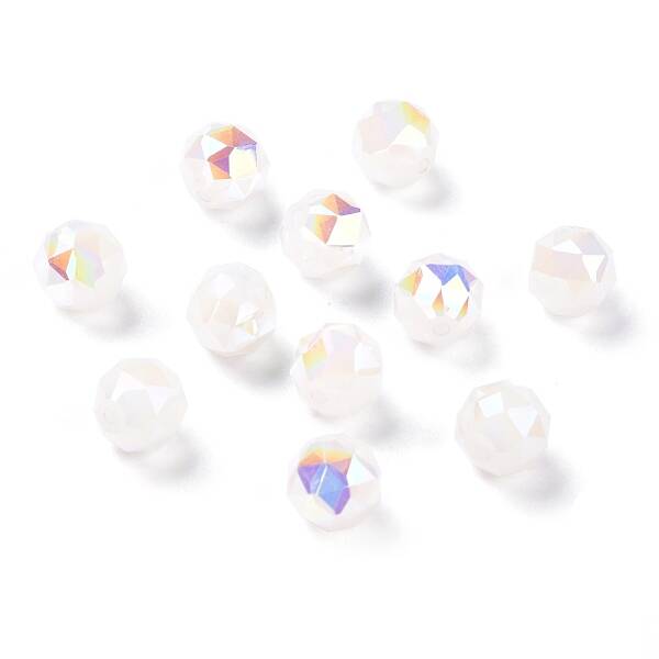 Electroplate Opaque Glass Beads