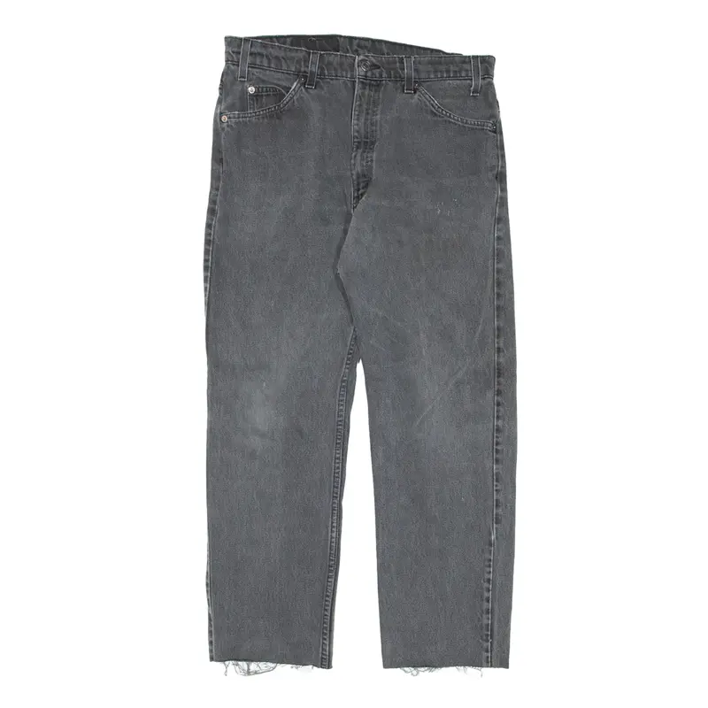 LEVI'S 505 Jeans Grey Denim Regular Straight Mens W31 L26