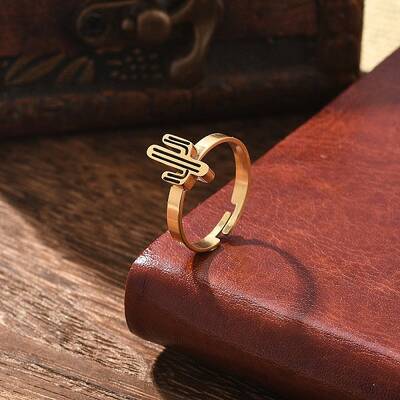 304 Stainless Steel Adjustable Rings for Women