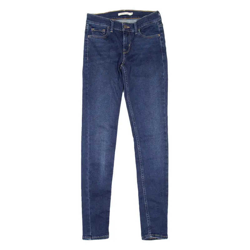 LEVI'S 710 Womens Jeans Blue Slim Skinny Stone Wash W25 L30