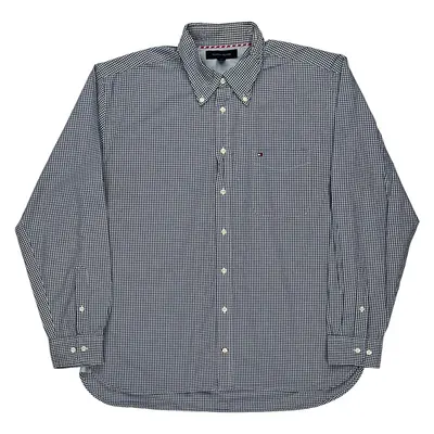 Tommy Hilfiger Checked Shirt - XL Blue Cotton