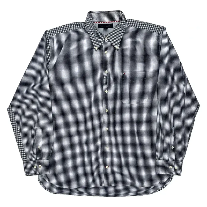 Tommy Hilfiger Checked Shirt - XL Blue Cotton
