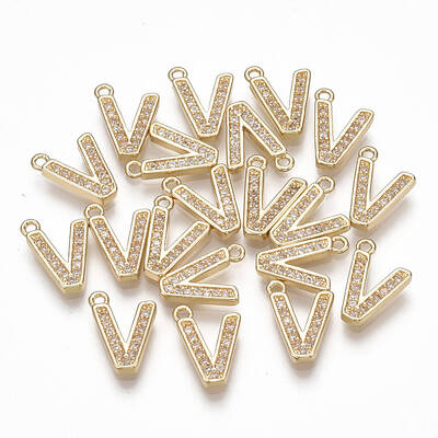 Brass Cubic Zirconia Charms