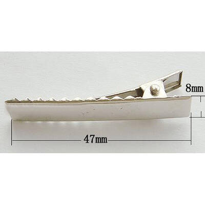 Iron Flat Alligator Hair Clip Findings