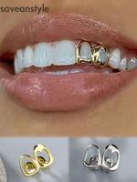 Hollow Gold Dual Teeth Festival Jewelry