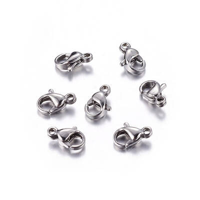 Tarnish Resistant 304 Stainless Steel Lobster Claw Clasps