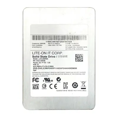 04X2605 Lenovo 256GB Multi-Level Cell SATA 6Gb/s 2.5-Inch Solid State Drive