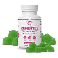 IM ZenBites | Stress & Anxiety Relief Gummies | New Ashwagandha, Vitamin D & Zinc Formula | 30 Gummies | Natural Supplement F...