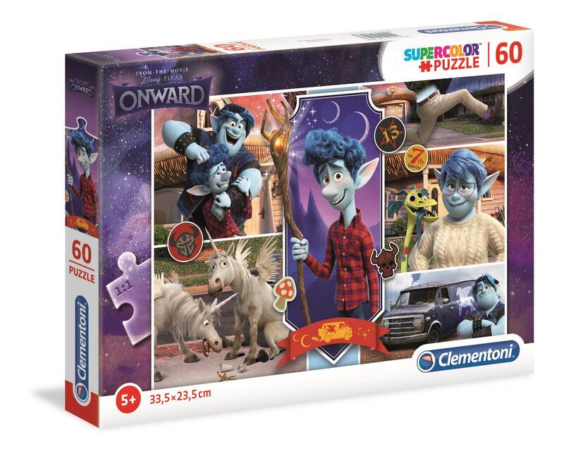 Clementoni, From The Movie, Onward, Puzzle, Unisex, 5+ years, 60 pieces