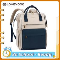 LOVEVOOK Laptop Backpack with USB Port - Large Capacity Computer Backpack for College,  Teacher, Nurse, Travel Bag for Women