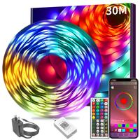 200FT 100FT 50FT LED Strip Lights with APP and Remote Bluetooth Connection Music Sync RGB Timer lights for Bedroom and Living...
