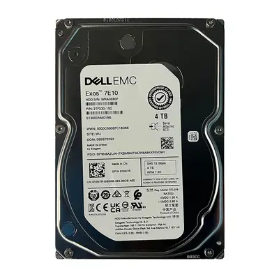 010N7R Dell 4TB 7200RPM 12Gb/s SAS Hot Plug 256MB 3.5-inch Hard Drive