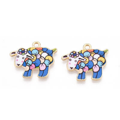 Alloy Enamel Pendants