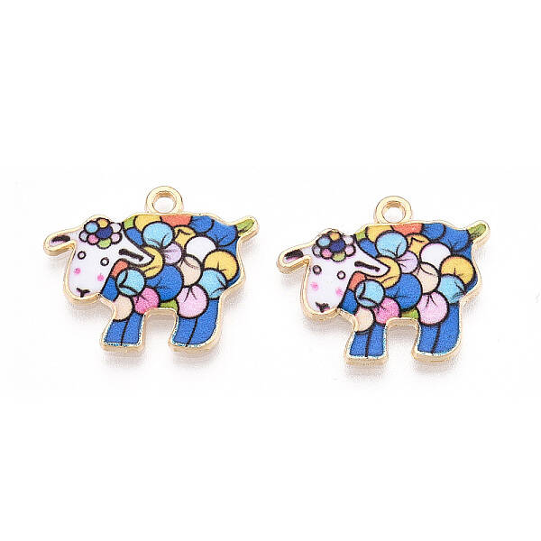 Alloy Enamel Pendants