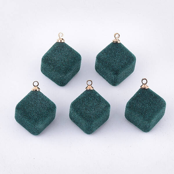 Flocky Acrylic Pendants