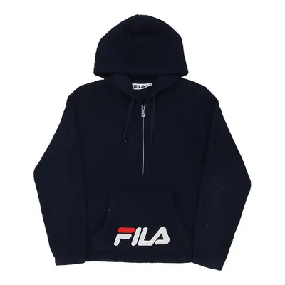 Fila Spellout Fleece - Large Navy Polyester