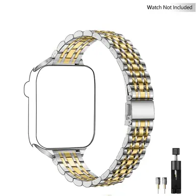 Slim Stainless Steel Band Compatible with Watch 38mm 40mm 41mm 44mm 45mm 42mm 49mm, Adjustable Watch Band for iWatch Ultra ...