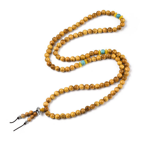 Wrap Style Buddhist Jewelry Bocote Round Beaded Bracelets or Necklaces