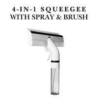 Multifunctional Squeegee for Windows, Mirrors & Glass - Spray, Wipe & Clean with Easeand Portable - Plastic material - Perfec...