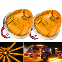 2PCS Lorry Side Light Car Truck Side Marker Signal Indicator Trailer Watermelon Lamp LED Waterproof 12V 24V Car Clearance Lig...