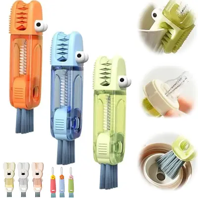 3 Counts Tumbler 3 in 1 Cup Lid Gap Cleaning Brush Cleaner, New Multi Multifunctional Baby Brush Tool, Multipurpose Water Bot...