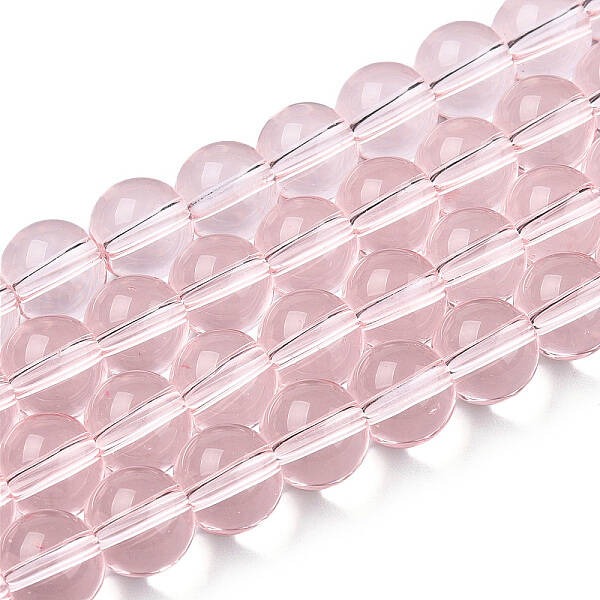 Transparent Glass Beads Strands